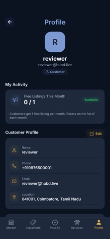 HubD - Local Market & Services screenshot