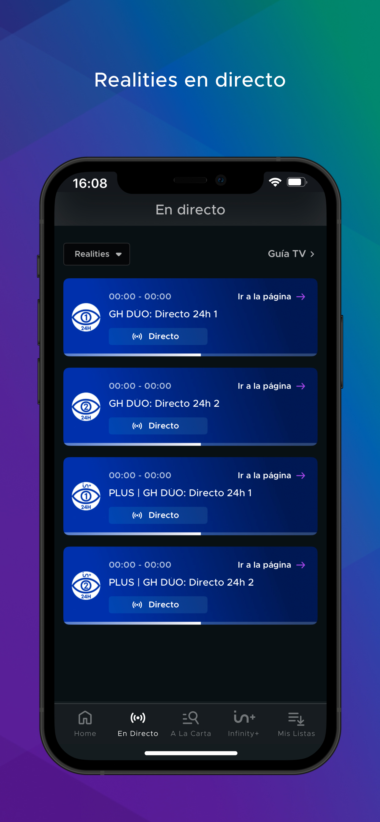 Mediaset Infinity España screenshot 6