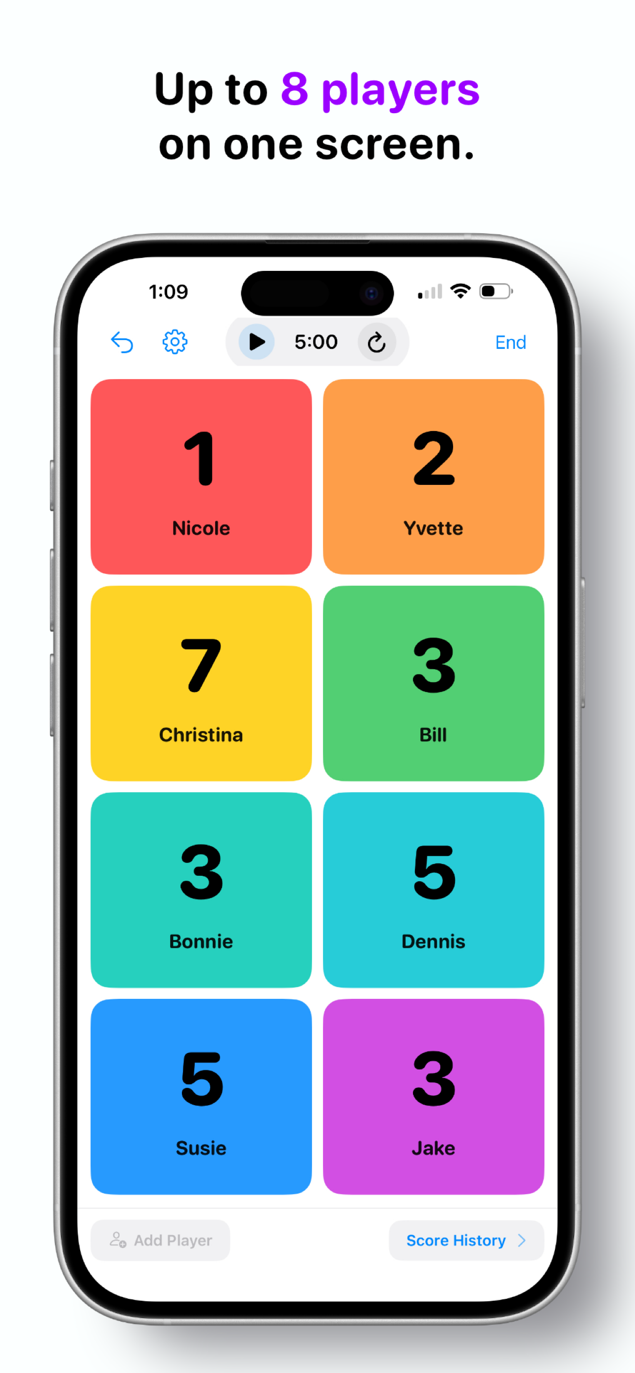 Tap Scoreboard