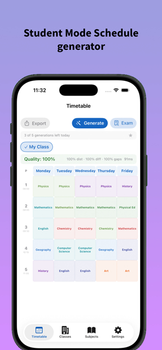 Class Timetable Maker Screenshot 4 of 5