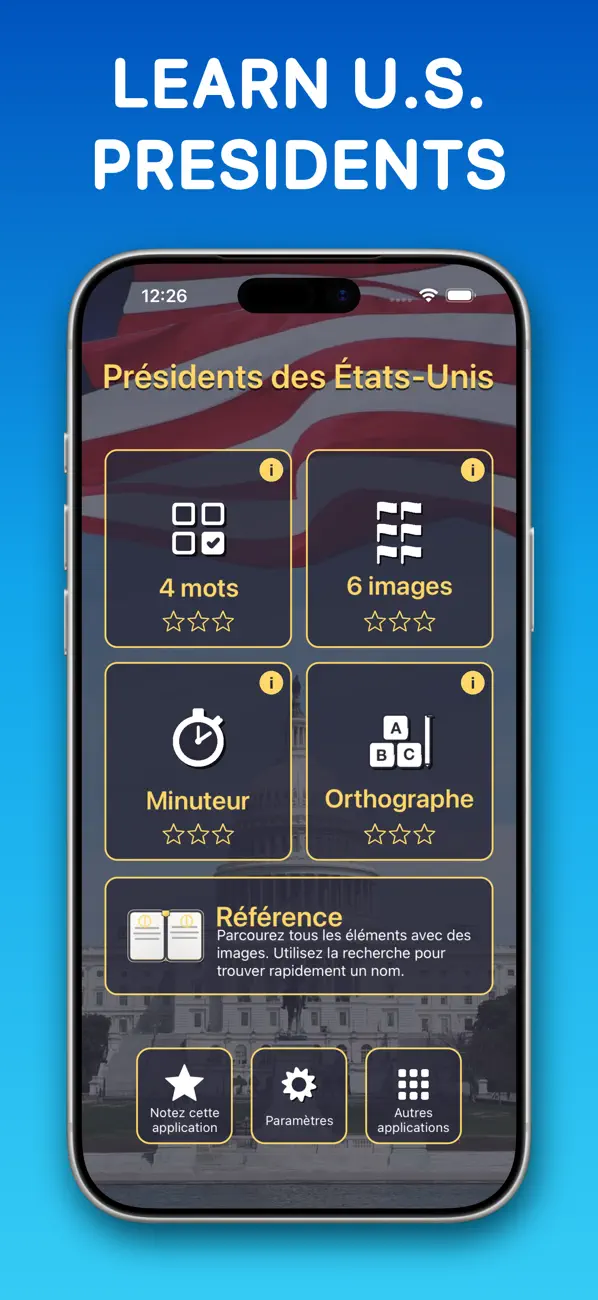 Screenshot #1 pour Présidents des États-Unis