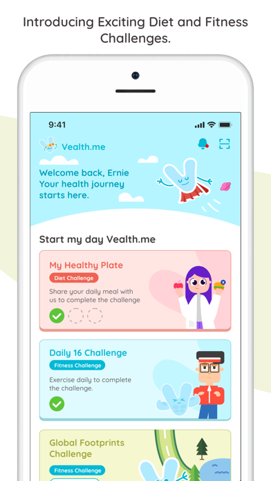 Vealth.me - Wellness for All app screenshot