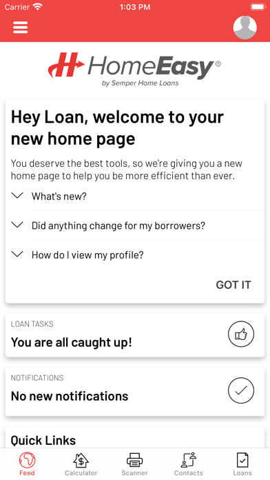 HomeEasy Mortgage Screenshot