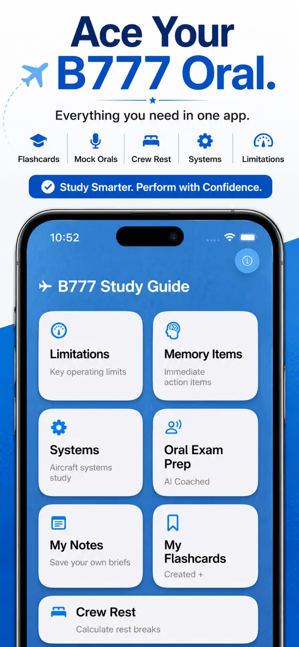 Screenshot #1 pour B777 Study Guide