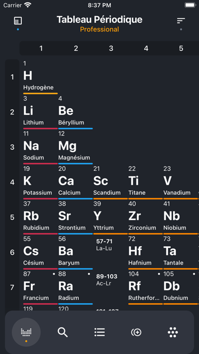 Screenshot #1 pour Tableau Périodique 2025 PRO