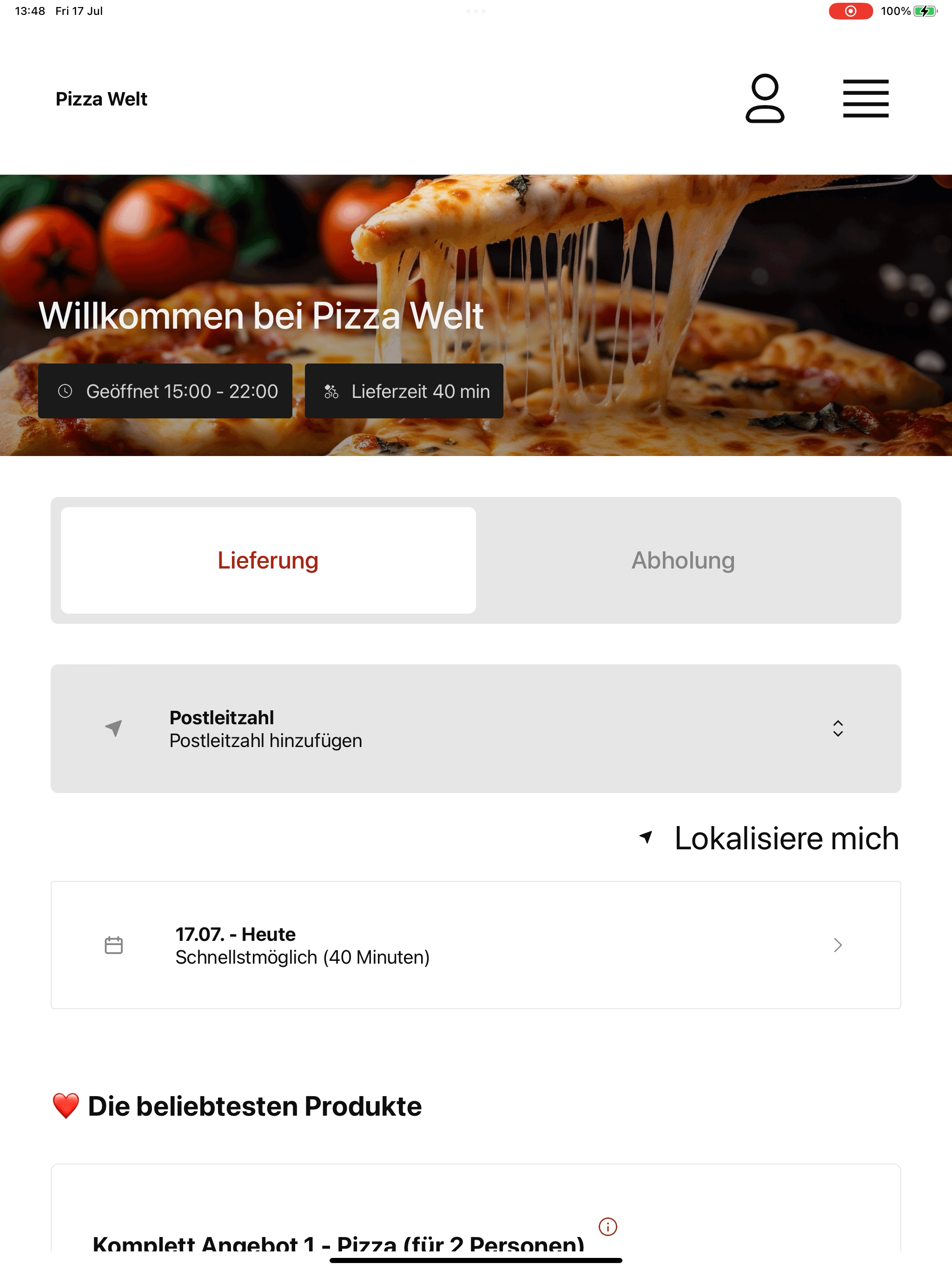 Pizza Welt screenshot 14