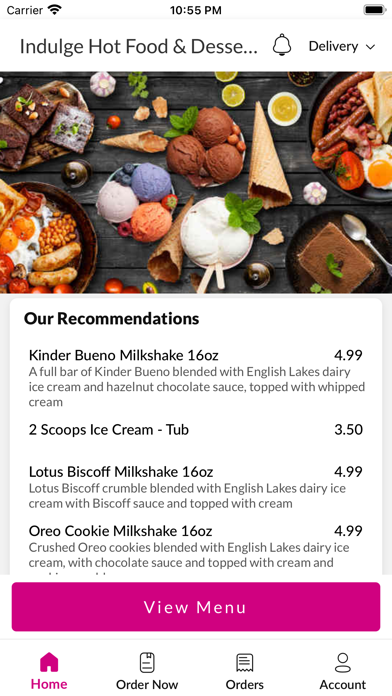 Indulge Hot Food & Desserts Screenshot