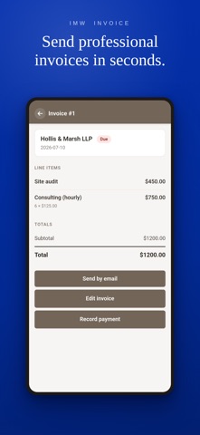 IMW Invoice Screenshot 2 of 8