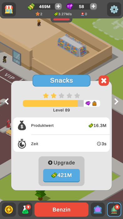 Idle Gas Station Tycoon iOS Mod IPA screenshot 4 - iOS game interface