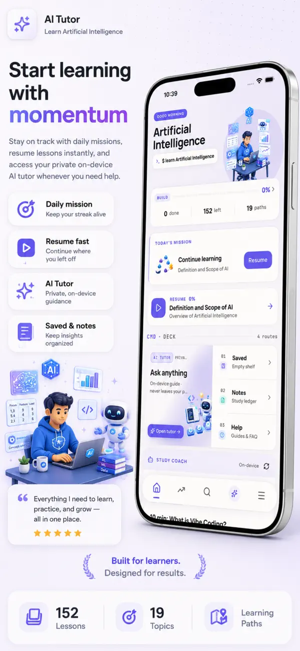 Screenshot #1 pour Learn Artificial Intelligence