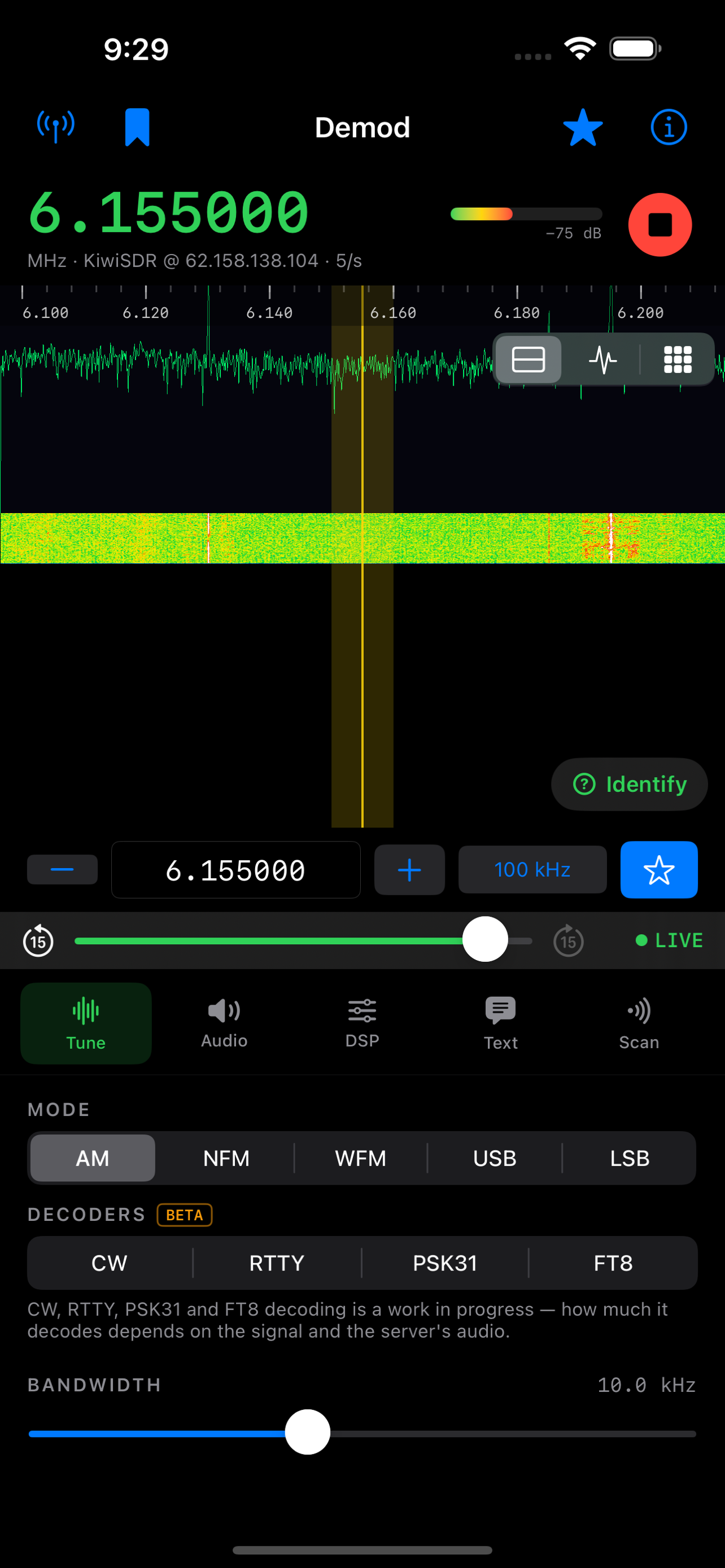 Demod: SDR Receiver screenshot 4