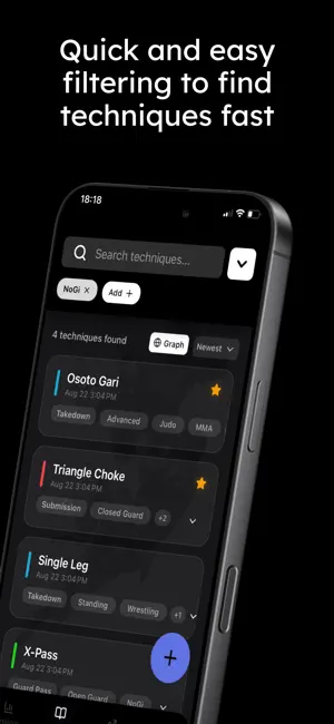 FlowRoll - BJJ Training Pal screenshot 2