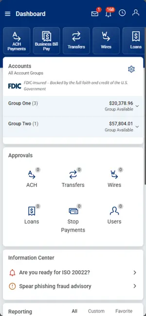 Pegasus Bank TMS screenshot 2