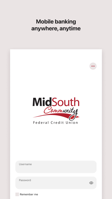MidSouth Community FCU Mobile app screenshot