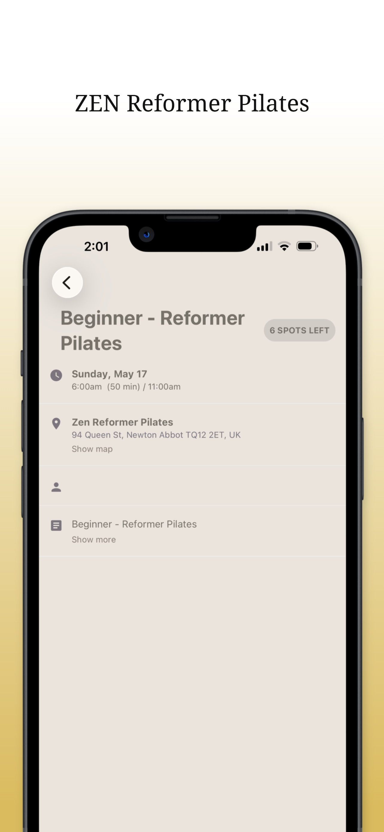 ZEN Reformer Pilates screenshot 4