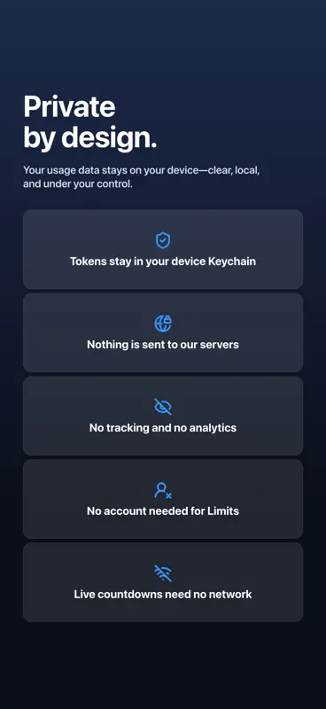 Limits: AI Usage Tracker screenshot 7 of 7