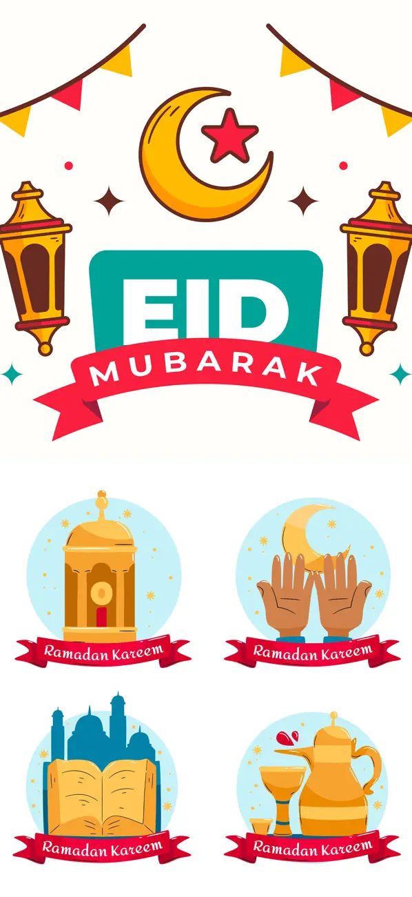 Screenshot #1 pour Eid Mubarak - Islamic Stickers