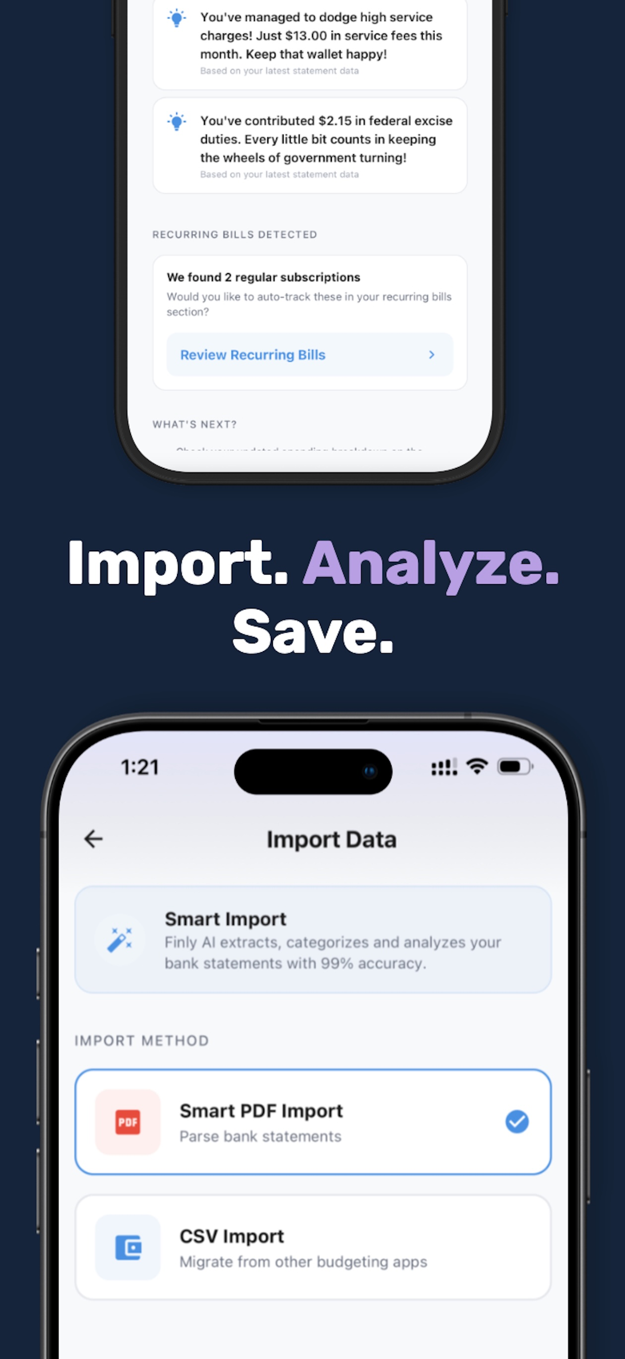 Finly: AI Budget & Expense Log