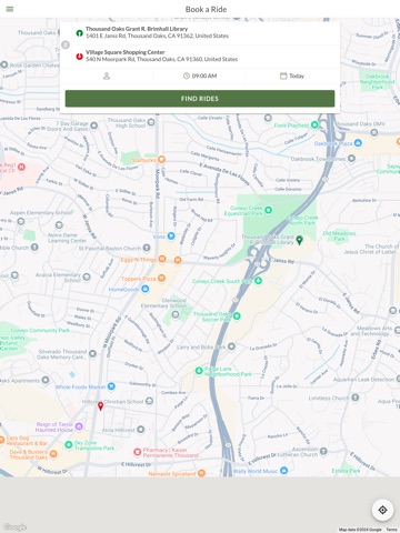TO Dial-A-Ride iPad screenshot