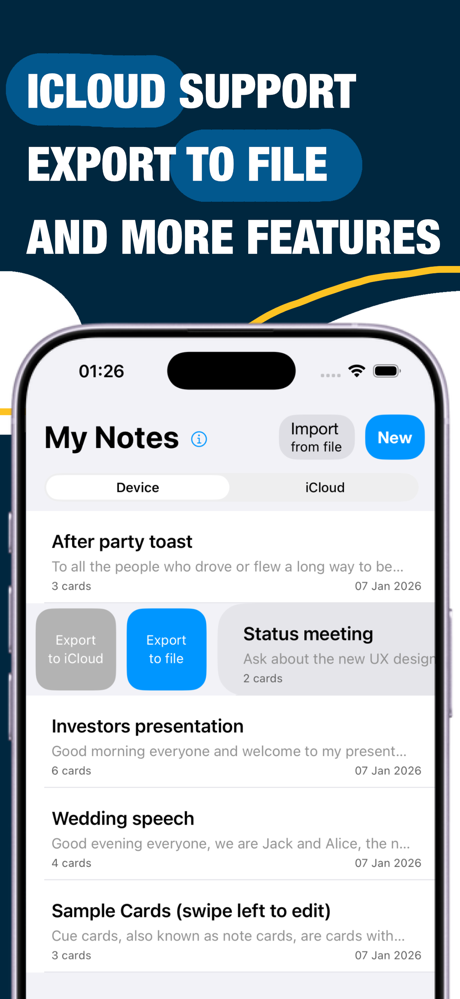 HintApp - Cue Cards & Notes screenshot 3