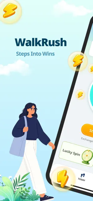 WalkRush iPhone screenshot 1