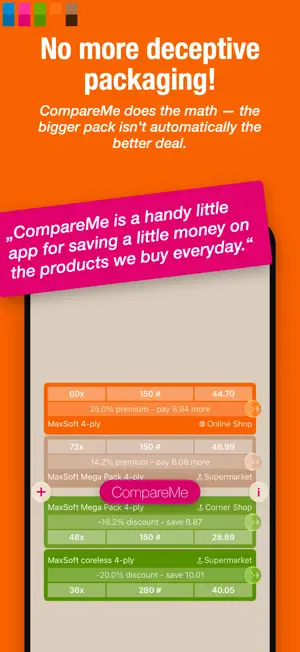 CompareMe: Compare Unit Prices screenshot 1