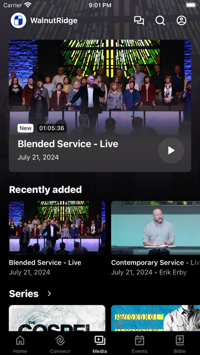 Walnut Ridge Church Screenshot