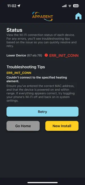 Apparent Water Heater Install screenshot 2