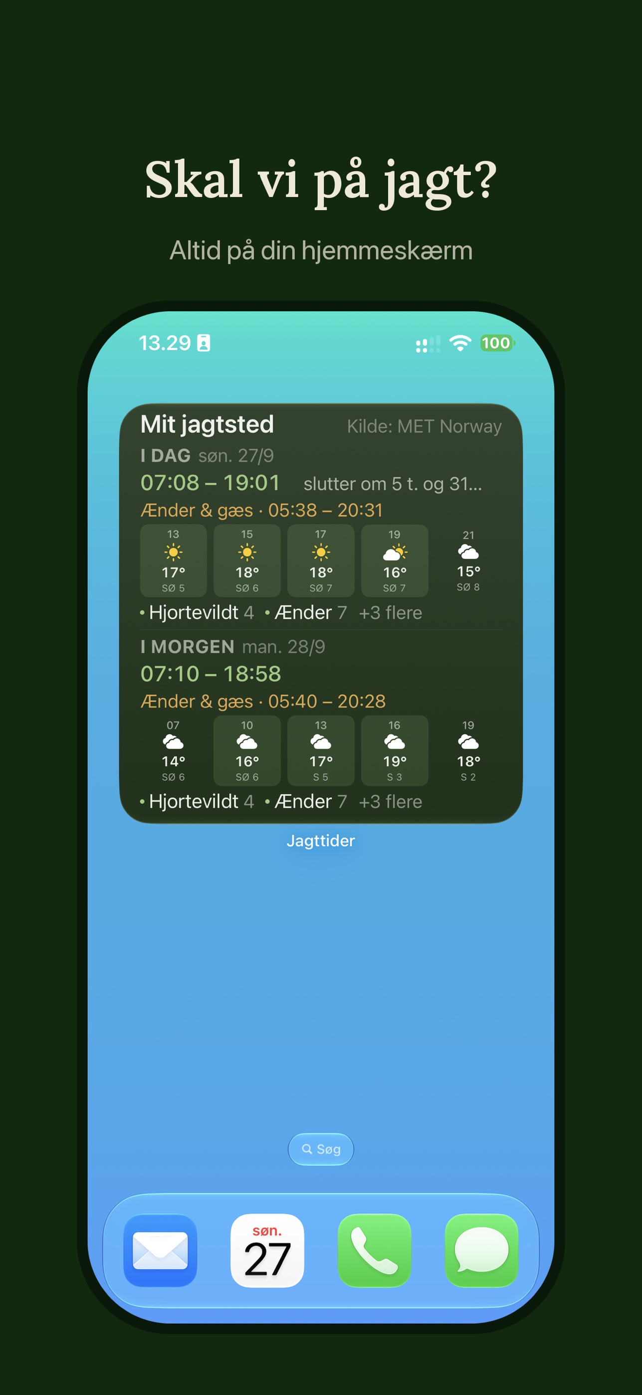 Screenshot 1 of Jagttider – Skal vi på jagt?