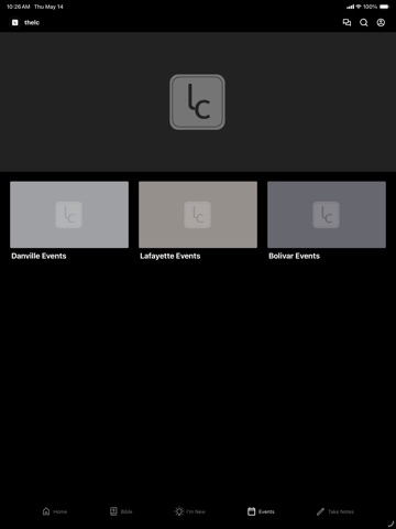 thelc.church iPad screenshot