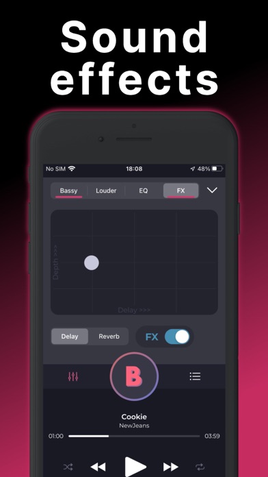 Bass Booster & Music EQ: BASSY Screenshot 4 - AppWisp.com Bass Booster & Music EQ: BASSY Screenshot 4 - AppWisp.com