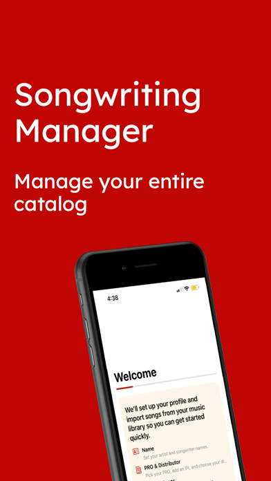 ReleaseKit Songwriting Manager app screenshot