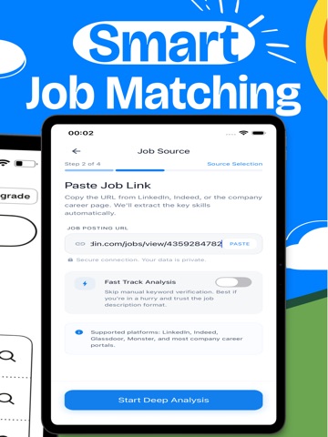 ResumeRise: Job-Tailored CVs iPad screenshot