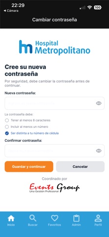 Eventos Hospital Metropolitano screenshot