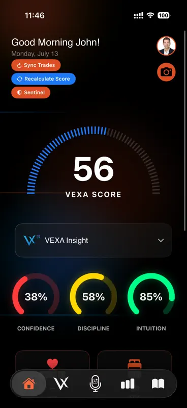 VEXA - Trading Journal & Coach screenshot 1 of 8
