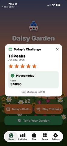Daisy Garden TriPeaks Screenshot 3 of 9