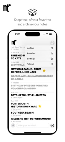 note2tell – Notes for later Screenshot 3 of 5
