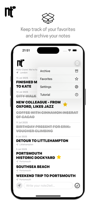 note2tell – Notes for later Screenshot 3 of 5