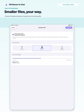 PDFMaster: Offline PDF Tool iPad screenshot