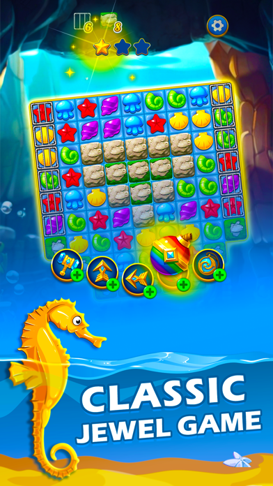 Sea Jewels - Match 3 Game Screenshot