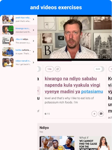 Swahili - Listening Speaking iPad screenshot