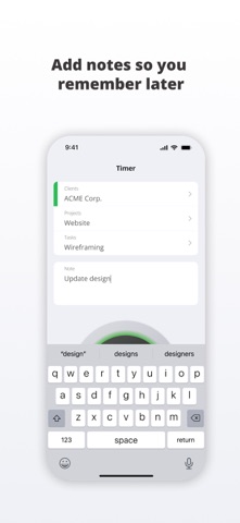 timeBuzzer – Time Tracking screenshot