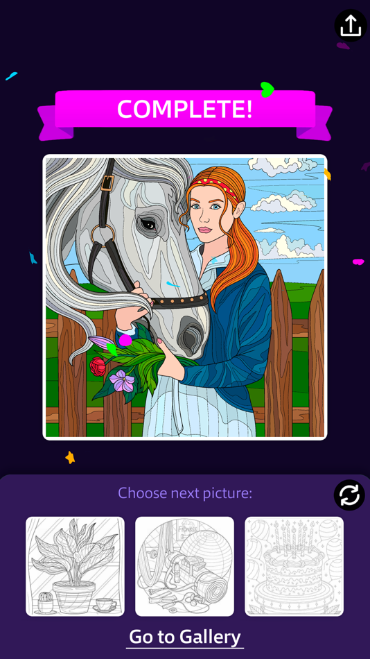 #5. Color by Number: Craft & Art (iOS) Podle: Playcus Limited