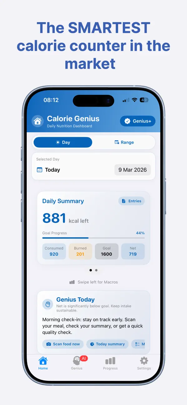 Screenshot #3 pour Calorie Genius: AI Tracker