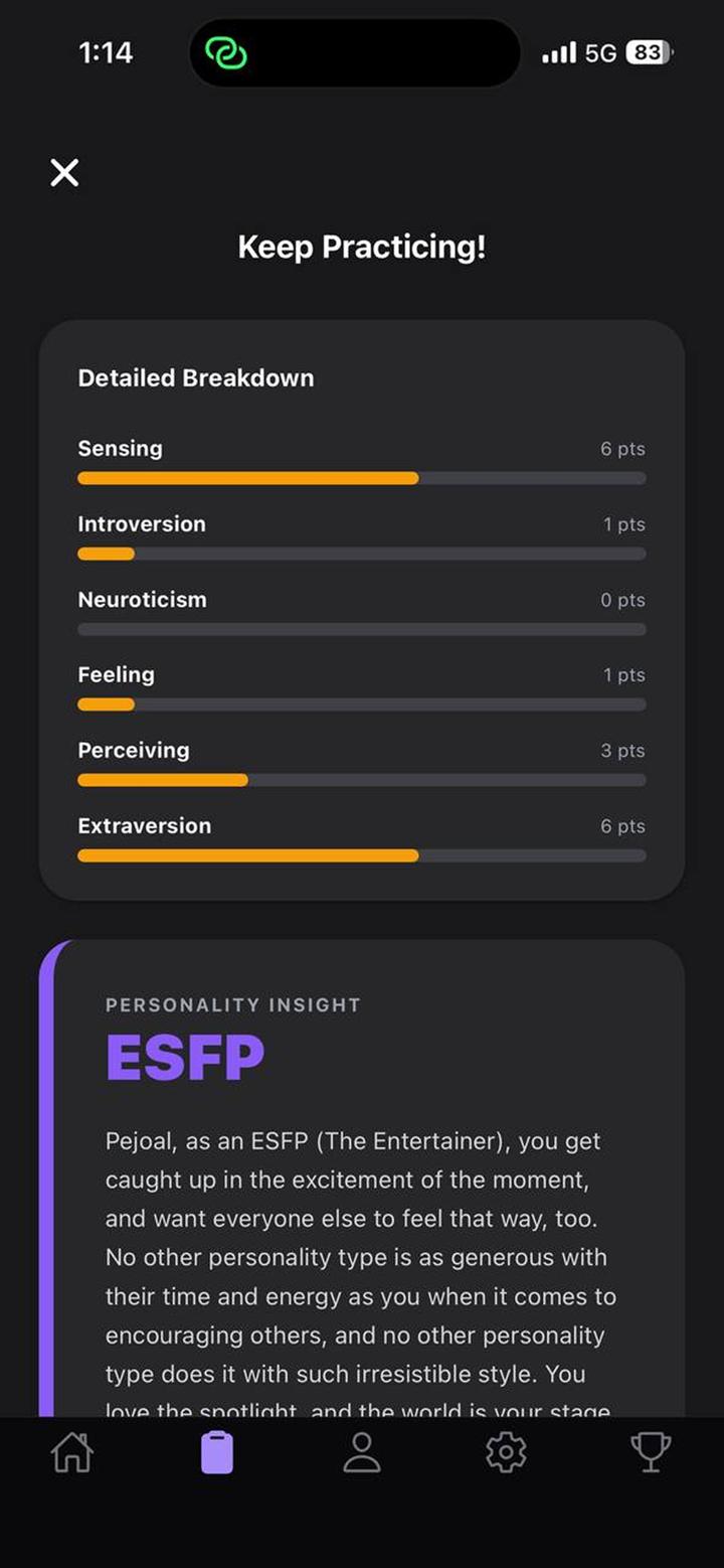 Personality Test Pro: MBTI EQ screenshot 9