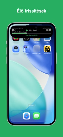 Vonatkém - követés és késés screenshot