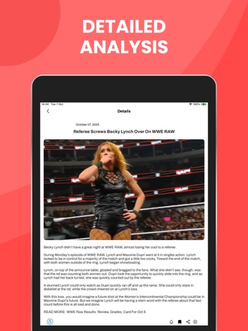 WWE Unofficial News & Videos iPad screenshot