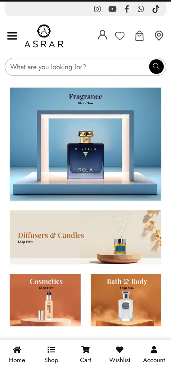 Screenshot #1 pour Asrar Perfumes