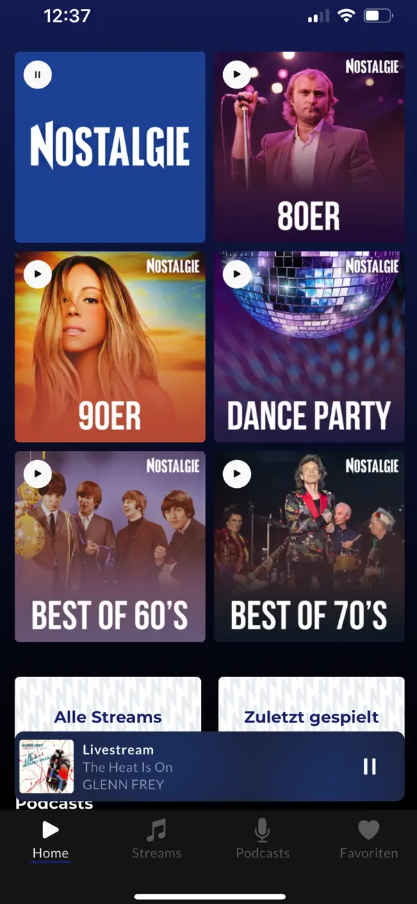 Screenshot #2 pour NOSTALGIE Deutschland