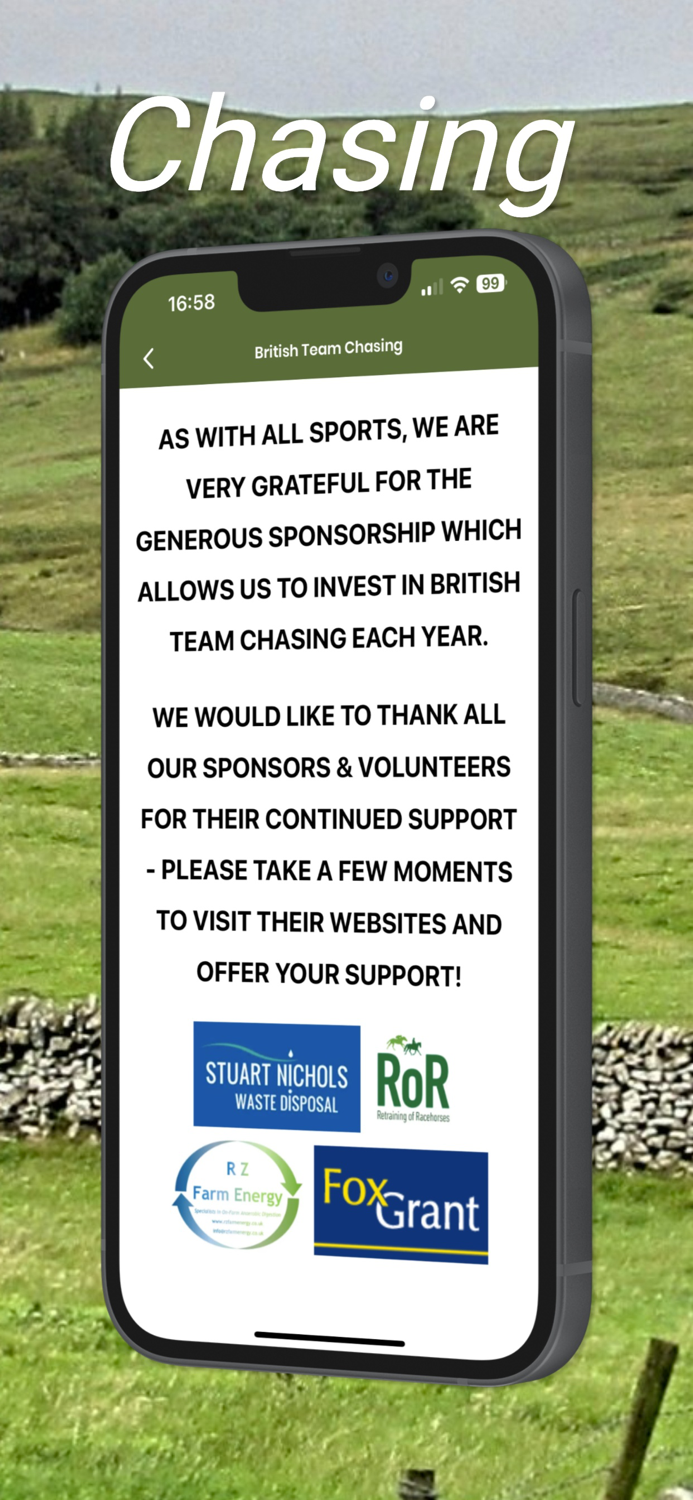 British Team Chasing